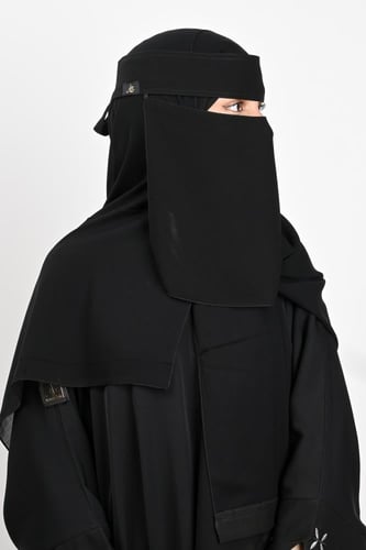 نقاب حرائر مطاط ربط