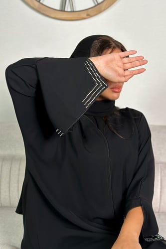 عباية الندى بفصوص فضي