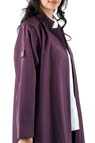 عباية كريب بليزر مبطن عودي