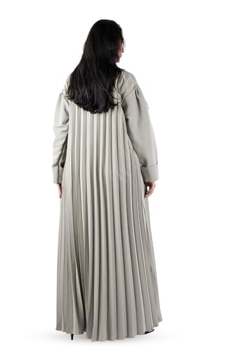 عباية كريب كلوش بكسرات