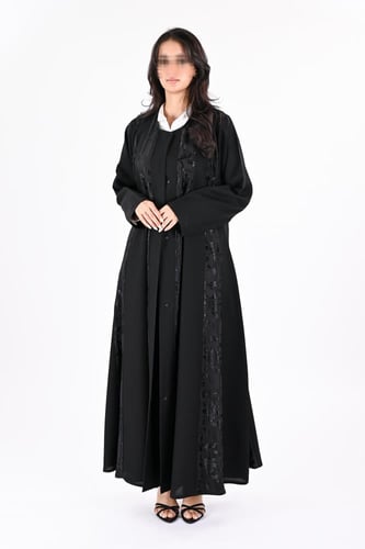 عباية كريب مع جكار