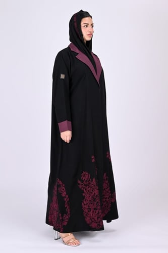 عباية كريب بتطريز عودي