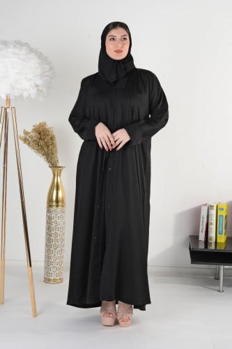 عباية كريب صالونا بكم صغير