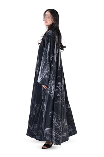 مخمل طباعة كلوش كم مربع