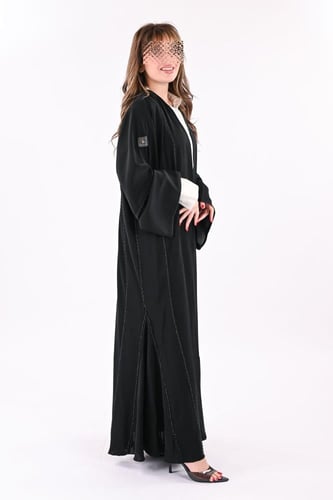 عباية الندى كلوش بتطريز يدوي