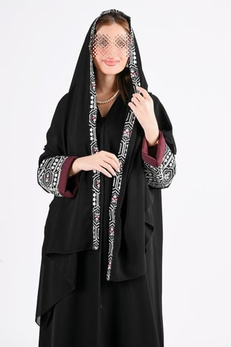 عباية انترنت بتطريز ملون