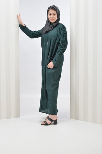 عباية لنن مكسر بكسرات وكم صغير