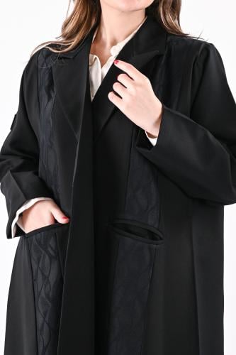 عباية كريب بليزر بجيوب