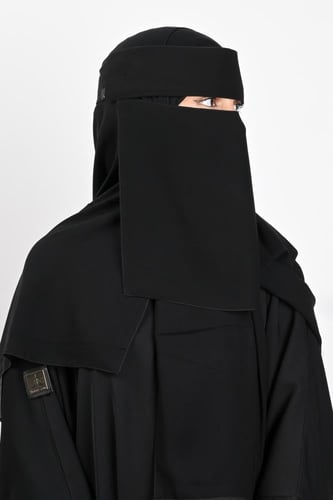 نقاب حرائر مطاطين بردة لاصق