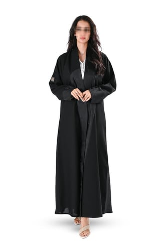 عباية كريب مع جكار