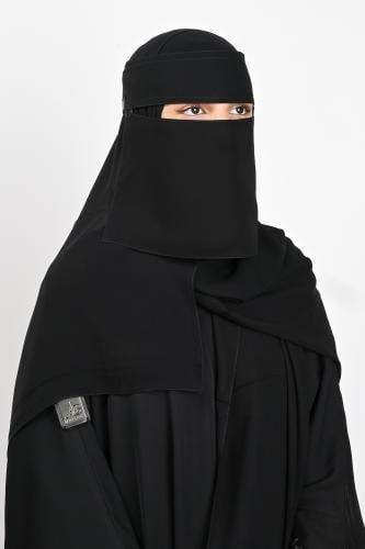 نقاب حرائر مطاطين لصق