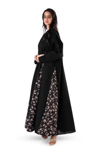 عباية كريب كلوش بقماش شيفون