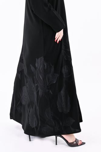 عباية ملكي بتطريز مشجر