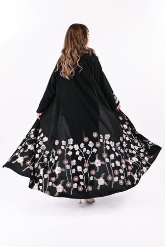 عباية ملكي بتطريز ملون