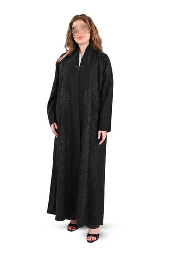 عباية بدنتيل من الجوانب