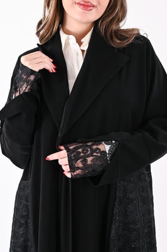 عباية ملكي كلوش بدنتيل