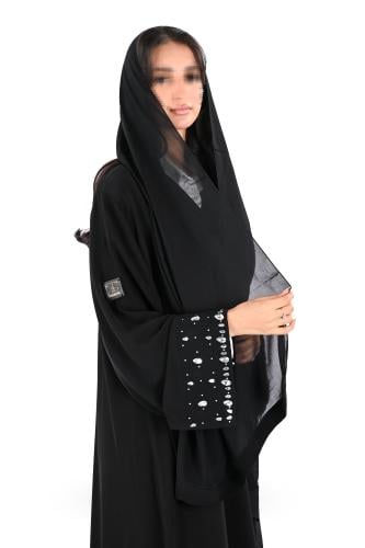 عباية كريب رسمي شك يدوي