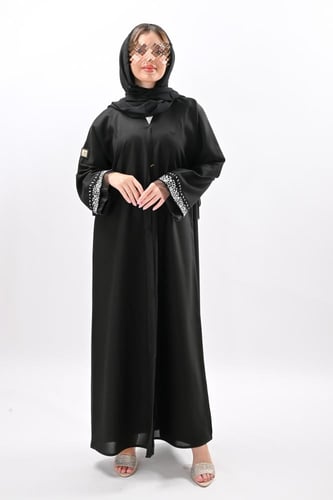 عباية كريب بكلفة ابيض