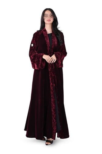 عباية مخمل كلوش عودي