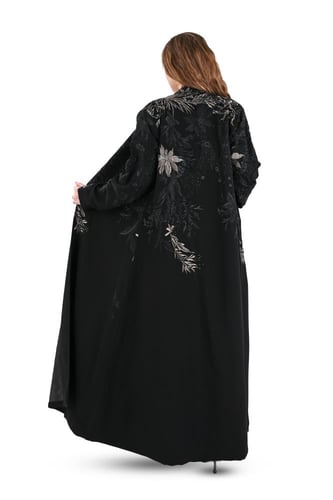 عباية ملكي بليزر بتطريز وفصوص