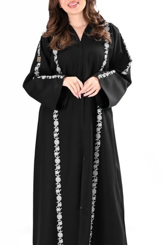 عباية كريب بكلفه ابيض ناعمة