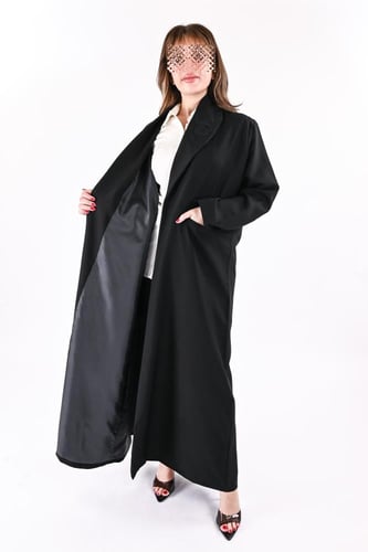 عباية كريب بليزر بجيوب