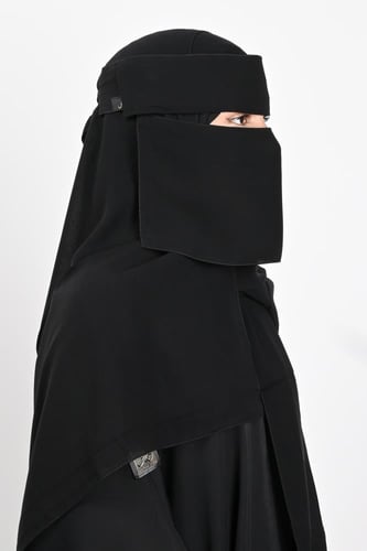 نقاب حرائر مطاطين بردة ربط