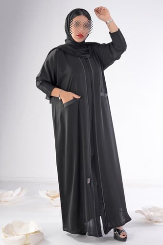 عباية الندى بجيوب امامية وكم صغير