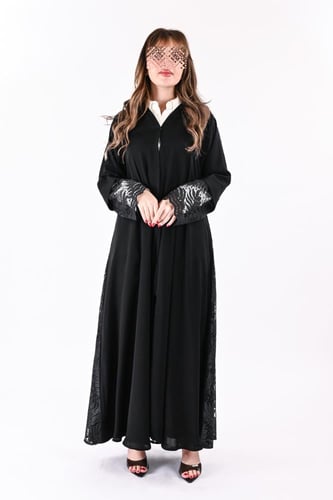 عباية الندى كلوش بدنتيل