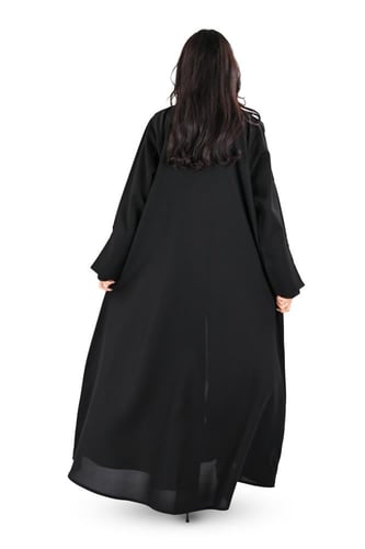 عباية كريب بتحديد اسود