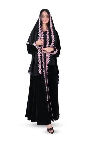 عباية مخمل بكلفة من الامام