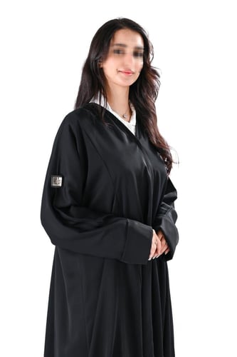 عباية دبل كلوش بقيطان اسود