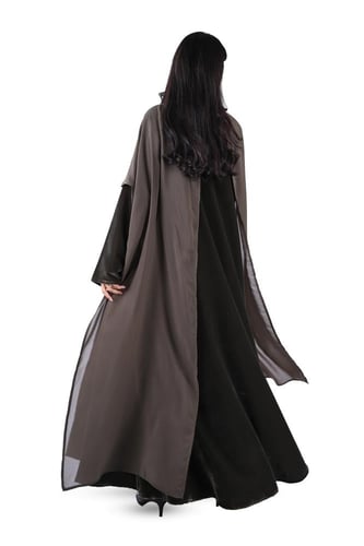 عباية مخمل شتوي مع شال