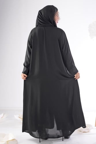 عباية الندى بجيوب امامية وكم صغير