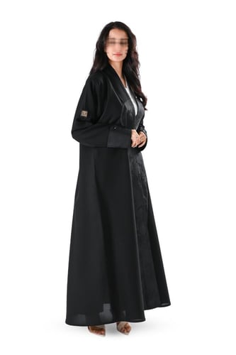 عباية كريب مع جكار