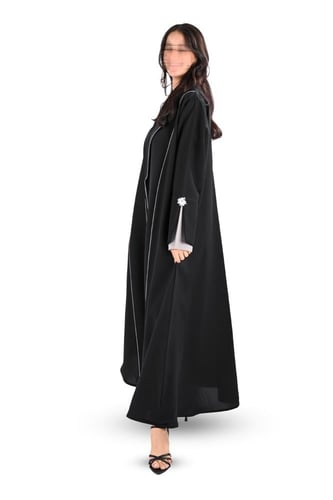 عباية كريب بتحديد رصاصي