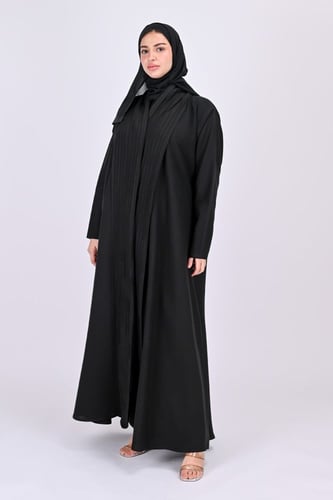 عباية كريب كلوش بكسرات من الامام