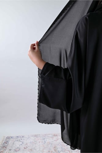 طرحة ليزر بتطريز يدوي