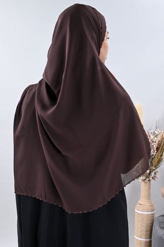 طرحة ليزر بتطريز يدوي