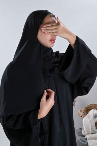 طرحة ليزر بتطريز يدوي