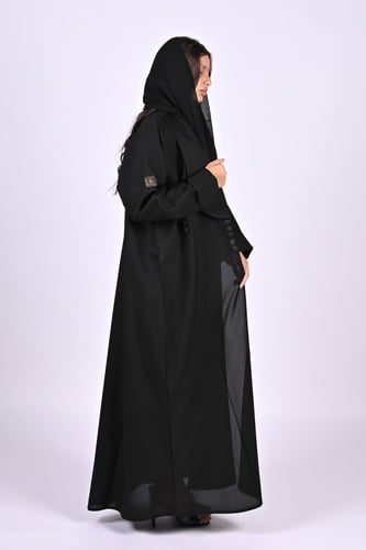 عباية كريب بازارير على الجنب