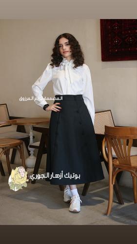 تنورة زيتي موديل 4 ( تنورة فقط)