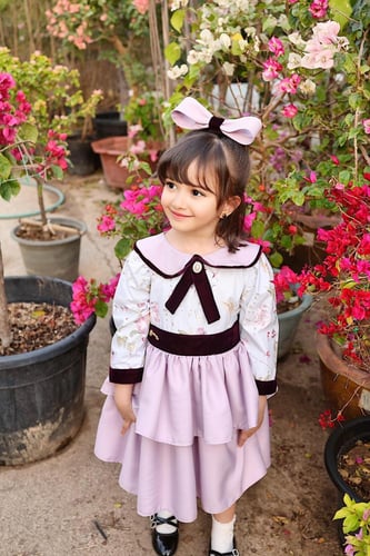 فستان موف بالمخمل