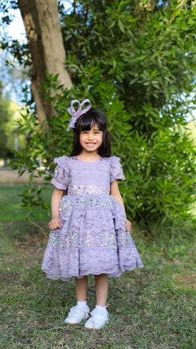 فستان ليلى بنفسج