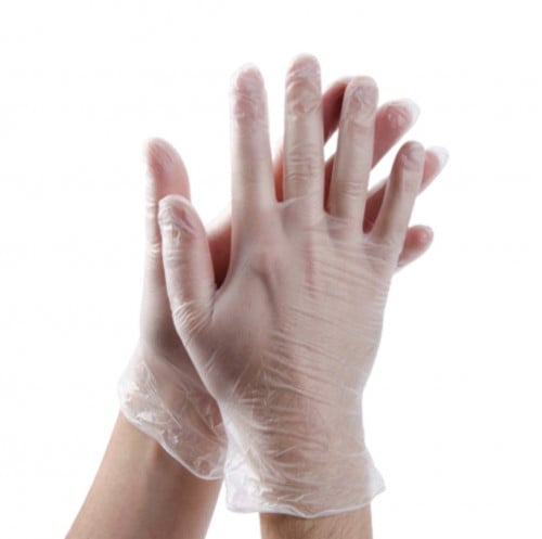 قفازات فينايل علبة 100 قفاز