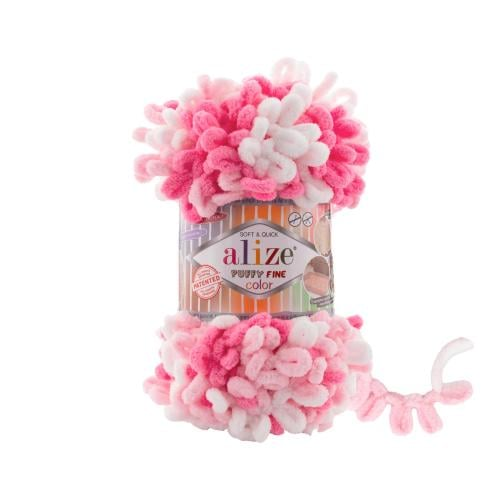 اليزا بوفي فاين ملون(حلقة صغيرة) _ 6383 puffy fine...
