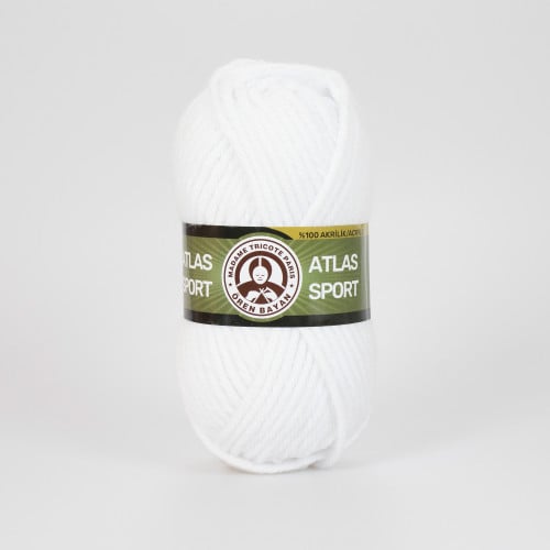 خيط صوف أطلس سبورت _000 atlas sport