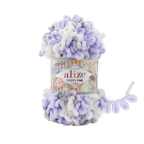 اليزا بوفي فاين ملون(حلقة صغيرة) _ 6372 puffy fine...