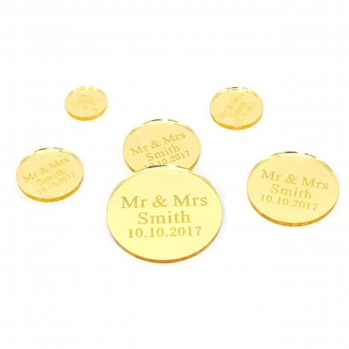 اكريليك توزيعات للزواجات والمناسبات اكبر مقاس 4 سم