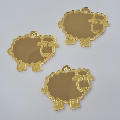 تعاليق أكريليك عيد الأضحى مقاس 4cm الدرزن 12 حبه
